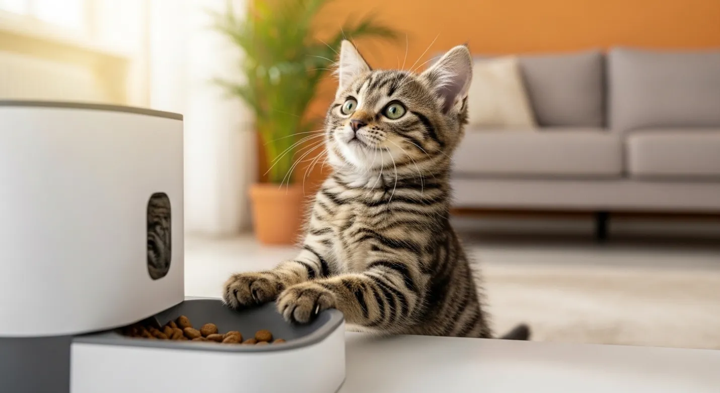 Alimentadores automáticos e comedouros tradicionais para pets