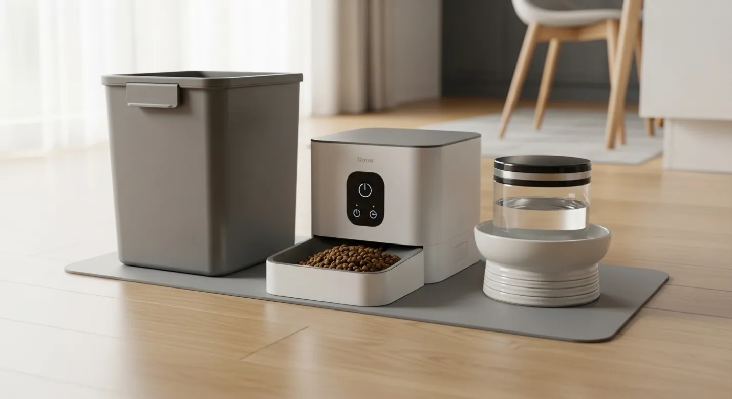 Alimentador automático para cães e gatos na rotina do tutor