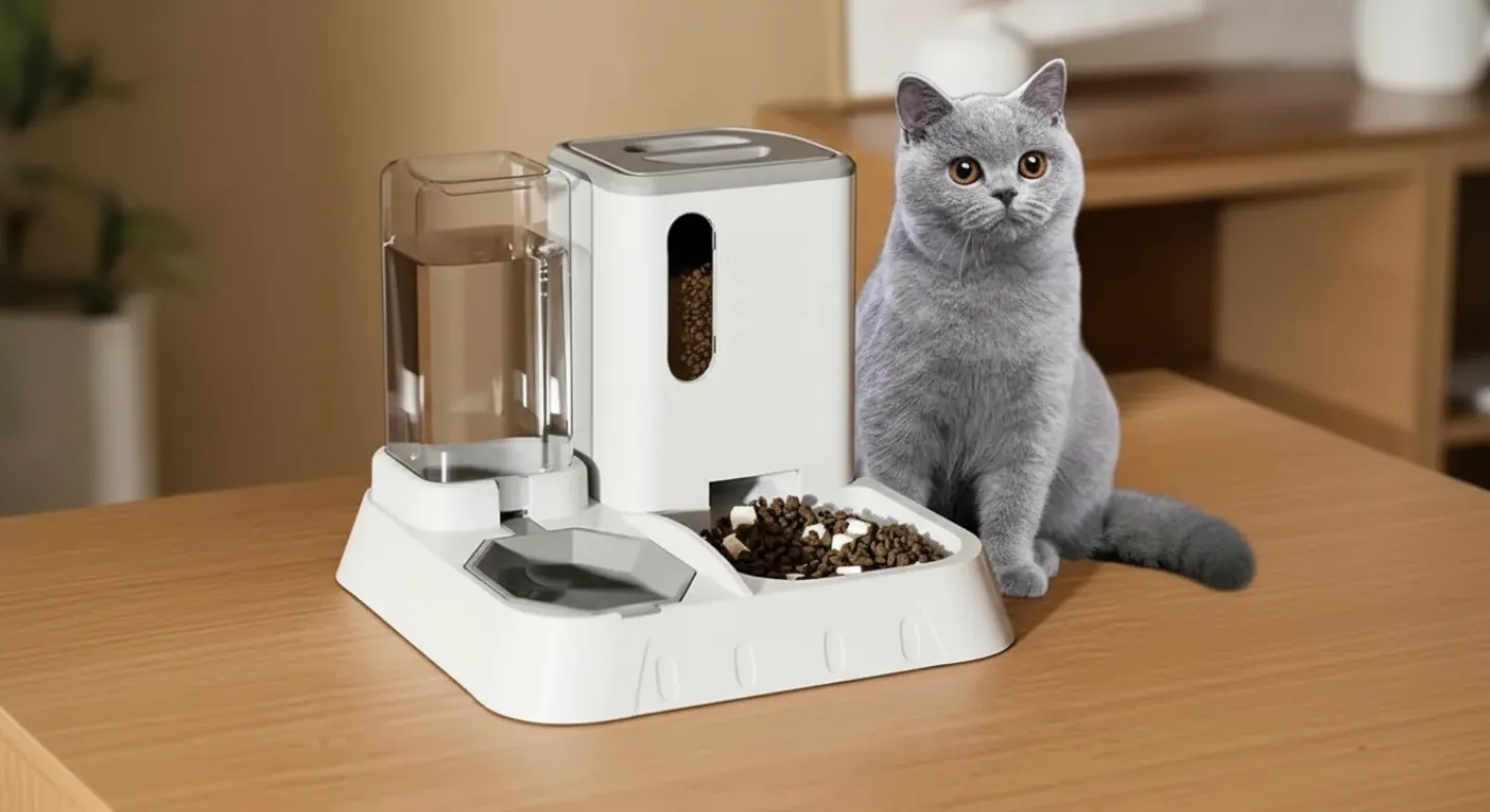 Comedouro e Bebedouro Duplo Dispenser Automático